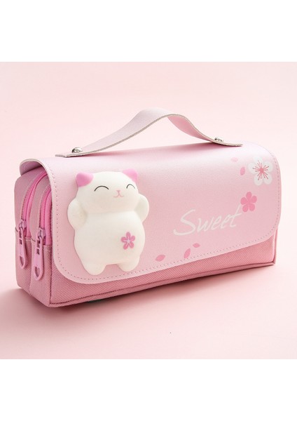 Sevimli Kız Gibi Kalem Kutusu Çantası (Yurt Dışından)