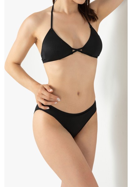 Bağlama Detaylı Normal Bel Bikini TAKIM-17508