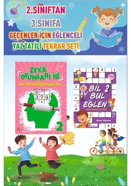 2.sınıftan 3.sınıfa Geçenler Için Eğlenceli Yaz Tekrar Seti