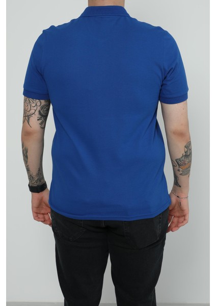Hscstore Erkek Polo Yakalı Saks T-Shirt- 8420 fırsatları