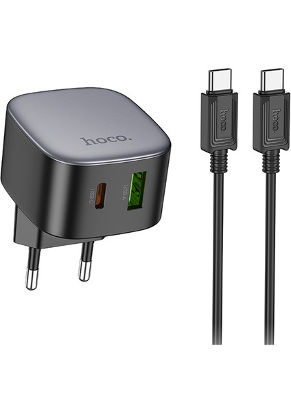 CS32A PD20W Usb+Type-C + Type-C Kablo Hızlı Şarj Adaptör Seti