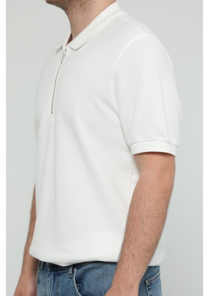 Hscstore Erkek Polo Yakalı Beyaz T-Shirt - 8428 fiyatları