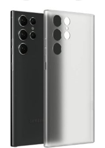 Samsung Galaxy S24 Ultra Kılıf Ekstra Ince Pp Buğulu Hayalet Silikon Şeffaf