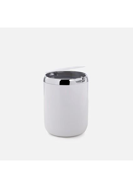 Pasifik 3lt Çöp Kovası Plastik Kapaklı Beyaz