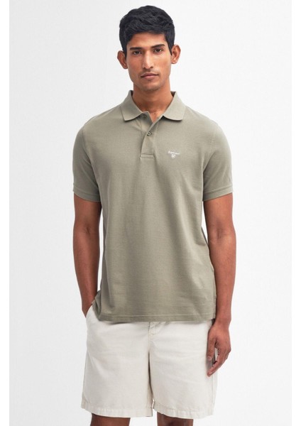 Lightweight Sports Polo Yaka OL38 Dusty Green