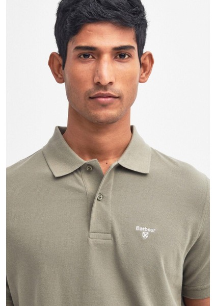 Lightweight Sports Polo Yaka OL38 Dusty Green