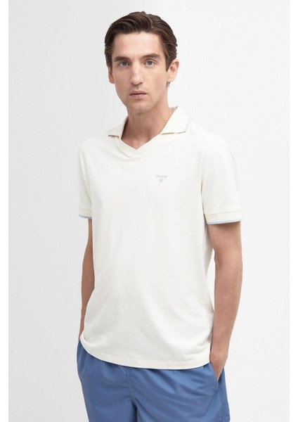 Northwood Short Sleeve Cotton Polo Yaka BE11 Ecru