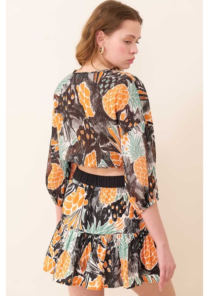 Beli Bağlamalı Balon Kollu Gömlek Standart Renk Y2413511_089 fiyatları