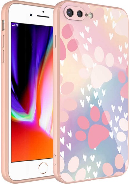 Apple iPhone 8 Plus Kılıf Epoksi Desenli Lansman Kapak