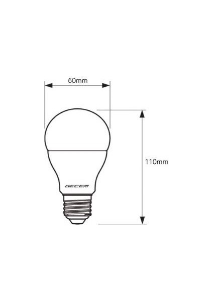 10 Adet Osram 8,5W LED Ampul E27 Duy 6500K - Beyaz Işık