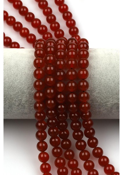 Akik Doğal Taş Dizi 8 mm Küre Kesim