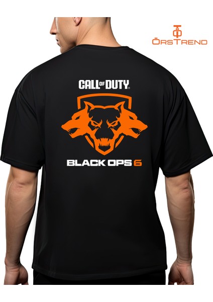 Call Of Duty Black Ops 6 Baskılı Oversize Tişört