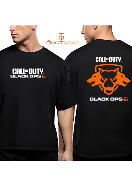 Call Of Duty Black Ops 6 Baskılı Oversize Tişört