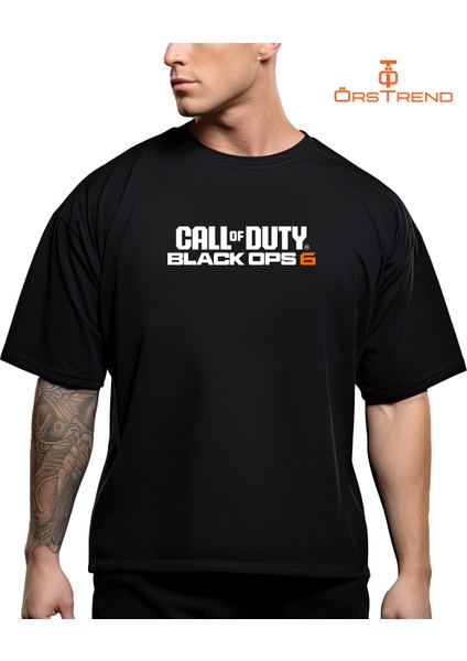 Call Of Duty Black Ops 6 Baskılı Oversize Tişört