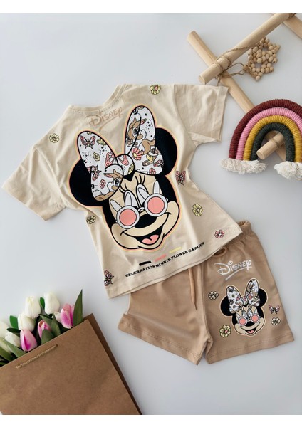 Mnn Sincap Karakterli Kız Çocuk Pamuklu takım - Kahve fiyatları