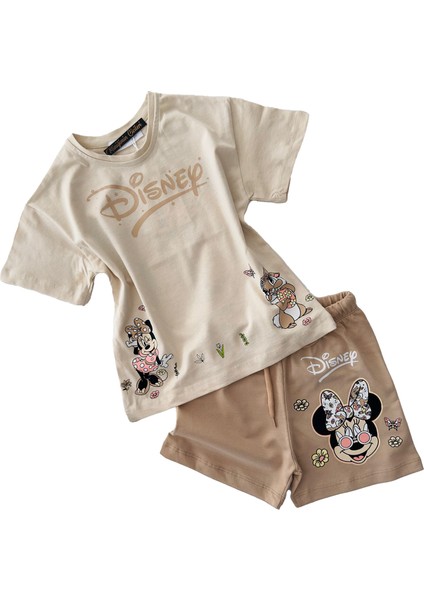 Mnn Sincap Karakterli Kız Çocuk Pamuklu takım - Kahve indirimleri