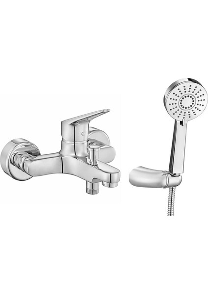 Spylos Banyo Bataryası + Fırat Mafsallı Duş Seti Banyo Üst Takımı