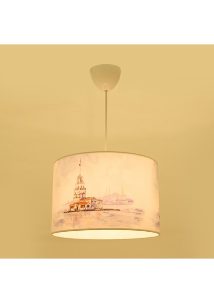 Lighting Kız Kulesi Desenli Sarkıt - Renkli - 70  cm