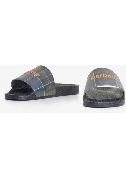 Tartan Slider Terlik BK12 Black