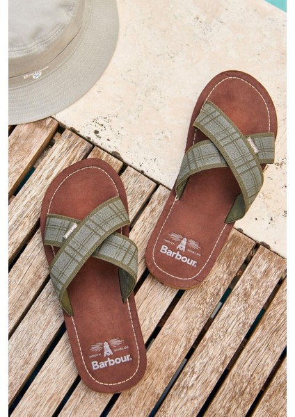 Tartan Toeman Plaj Terliği TN16 Olive Tartan