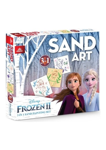Disney Frozen II Yetişkin Kum Boyama Aktivite Seti, Sand Art-Red Castle YKL-100
