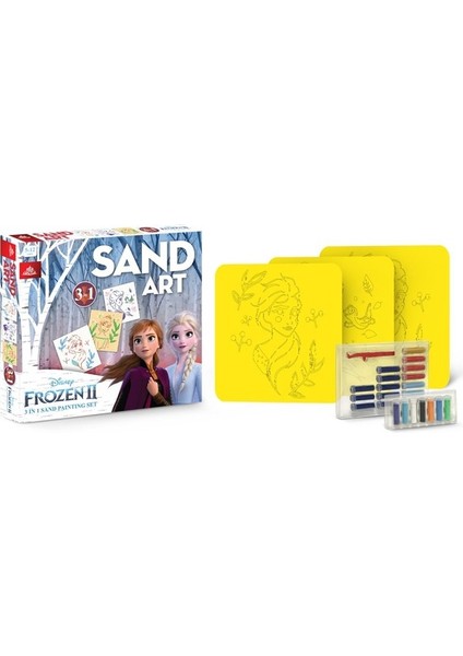 Disney Frozen II Yetişkin Kum Boyama Aktivite Seti, Sand Art-Red Castle YKL-100 fiyatları
