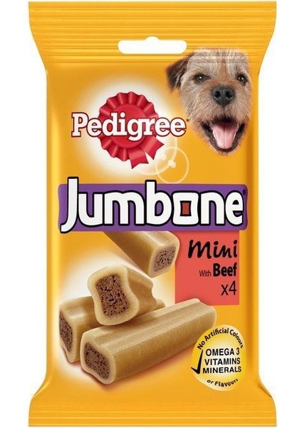Jumbone Sığır ve Kümes Hayvanlı Mini Irk Köpek Ödül Maması 160gr(STT.03/2025)