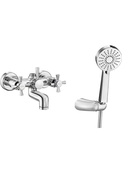 Quadrille Banyo Bataryası + Fırat Mafsallı Duş Seti Banyo Üst Takımı