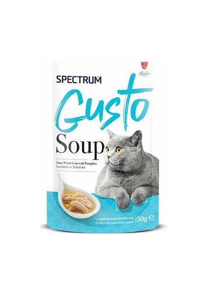 Gusto Ton Balıklı ve Balkabaklı Kedi Çorbası 50 gr