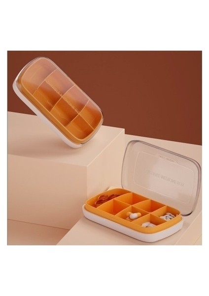 Taşınabilir Mühürlü Şeffaf Görünür Mat Kapaklı Ilaç Kutusu (Yurt Dışından)