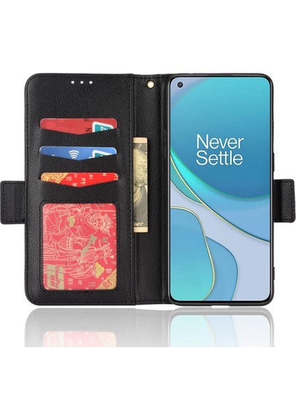 Oneplus 8t Manyetik Cüzdan Yan Toka Pu Deri Kart Yuvaları Için Kılıf (Yurt Dışından) indirimleri