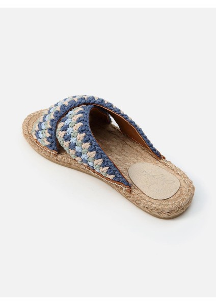 Kinsee Mavi-Yeşil Kadın Espadril Terlik fiyatları