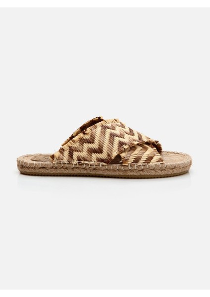 Su Espadril Justie Naturel Kadın Espadril Terlik