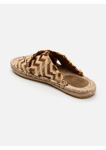 Su Espadril Justie Naturel Kadın Espadril Terlik