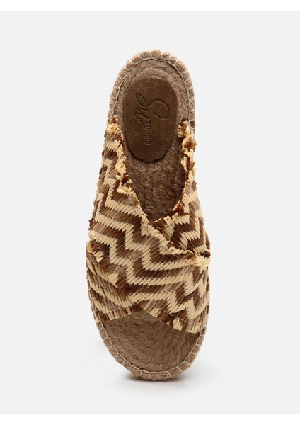 Su Espadril Justie Naturel Kadın Espadril Terlik