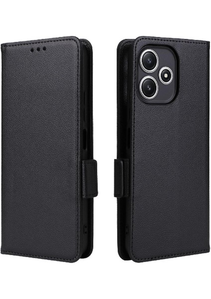 Xiaomi Poco M6 Pro 5g Için Kılıf Kart Yuvaları Tutucu Manyetik Cüzdan Pu Yan (Yurt Dışından) modelleri