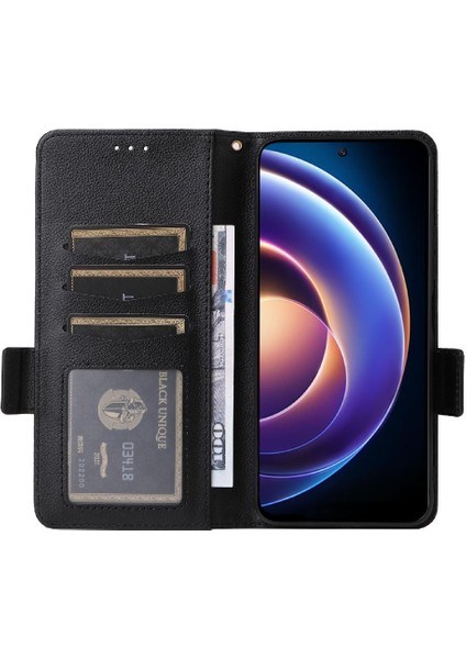 Xiaomi Poco M6 Pro 5g Için Kılıf Kart Yuvaları Tutucu Manyetik Cüzdan Pu Yan (Yurt Dışından) indirimleri