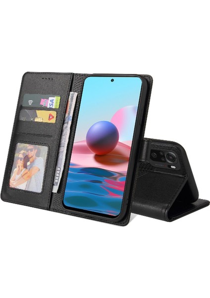 Xiaomi Redmi Not 10 Için Flip Case 4g Darbeye Kickstand Premium Üç (Yurt Dışından)