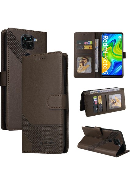 Xiaomi Redmi Not 9 Için Flip Case 4g Kickstand Darbeye 4 Köşe Üç (Yurt Dışından)