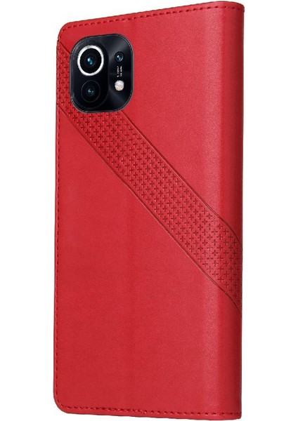 Xiaomi 11 Kickstand Üç Kart Yuvaları Premium Deri 4 Için Flip Case (Yurt Dışından) fırsatları