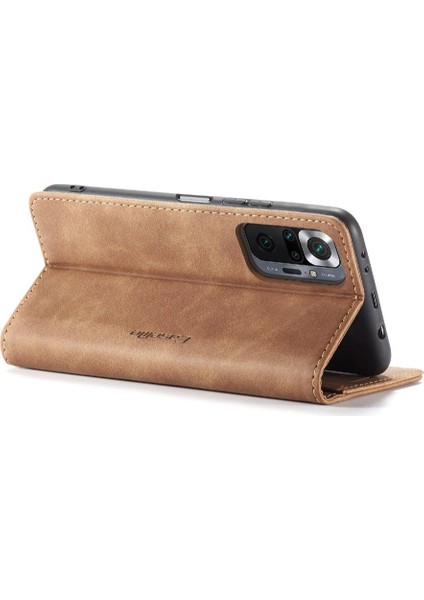 Xiaomi Redmi Not 10 Için Flip Case Pro Max Flip Folio Kitap Kılıf Kart Yuvası (Yurt Dışından)