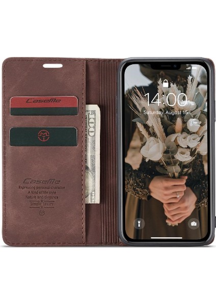 Iphone 11 Için Flip Case Folio Kitap Manyetik Kapatma Darbeye Vaka (Yurt Dışından)