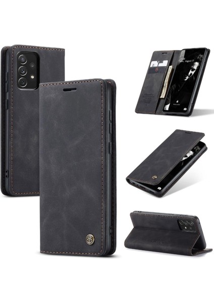 Samsung Galaxy A72 Flip Folio Kitap Kılıf Için Flip Case Kart Yuvası Kickstand (Yurt Dışından)