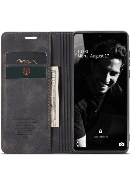 Samsung Galaxy A72 Flip Folio Kitap Kılıf Için Flip Case Kart Yuvası Kickstand (Yurt Dışından)