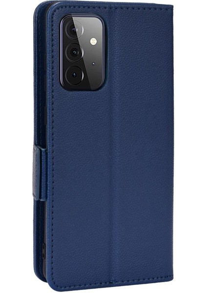 Samsung Galaxy A72 Manyetik Yan Toka Cüzdan Pu Deri Kart (Yurt Dışından)
