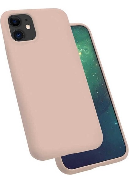 Apple iPhone 11 Uyumlu Kılıf Silk Silikon, Pembe