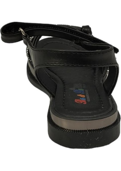 018530P Taş Detaylı Ortopedik Cırtlı Günlük Kız Çocuk Sandalet Ayakkabı fırsatları