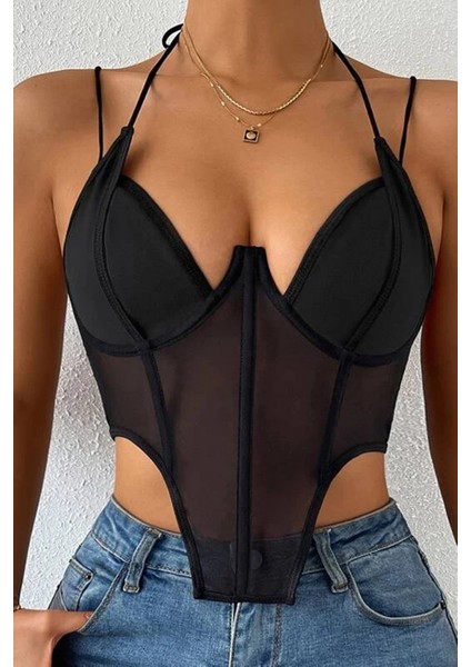 Balenli Ince Askılı Büstiyer