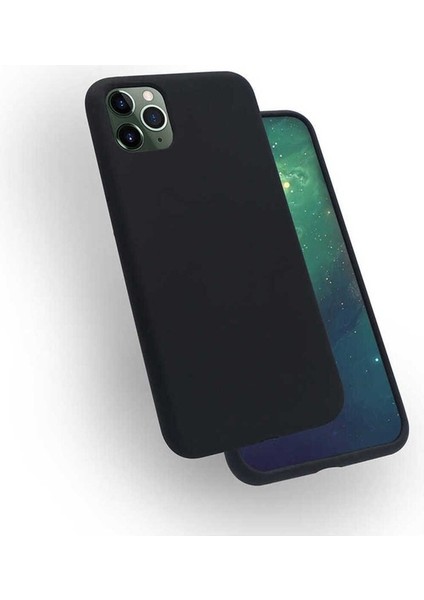 Apple iPhone 11 Pro Uyumlu Kılıf Silk Silikon, Siyah