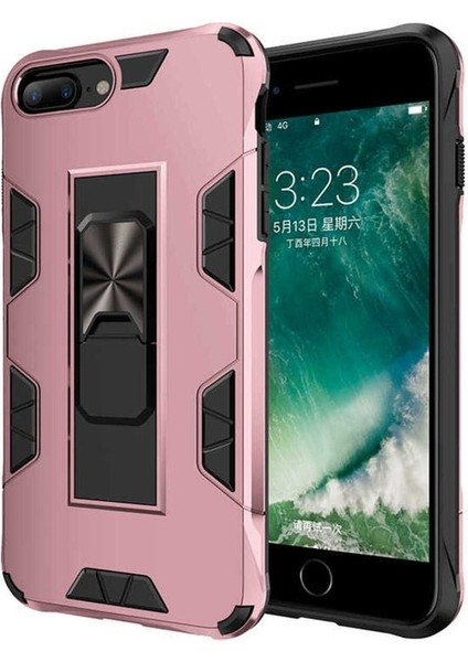 Apple iPhone 8 Plus Uyumlu Kılıf Volve Kapak, Rose Gold